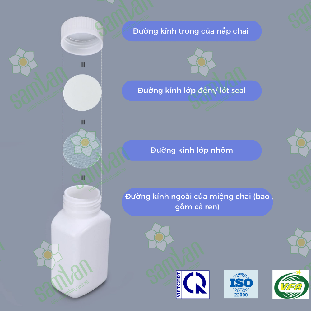 Tìm hiểu cách lựa chọn kích thước màng seal (từ màng seal 10mm đến màng seal 165mm) cho chai l