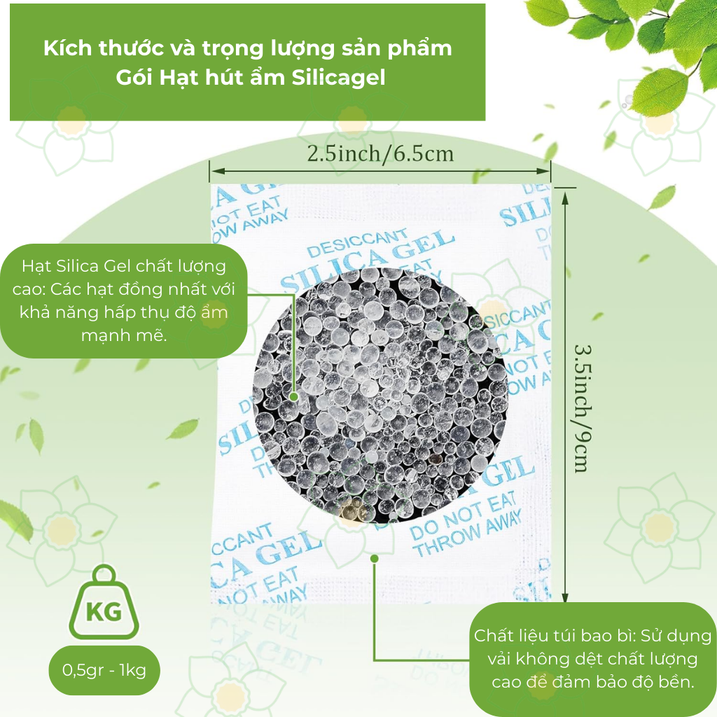 So sánh hạt chống ẩm Silica Gel chất lượng cao và hạt chống ẩm kém chất lượng