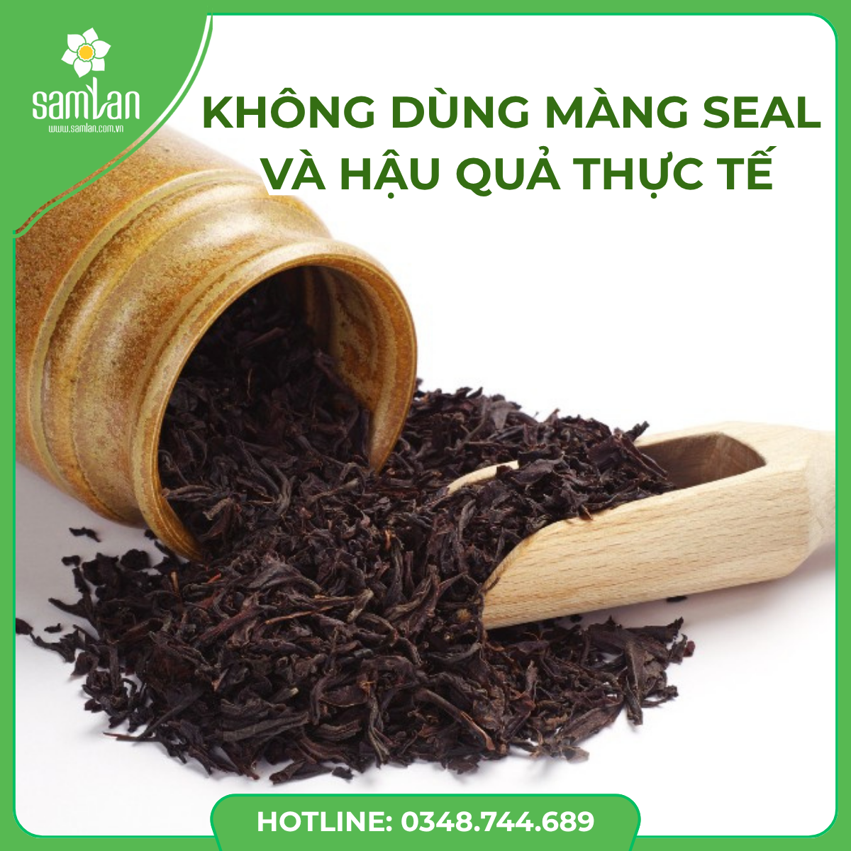 Không dùng màng seal và hậu quả thực tế