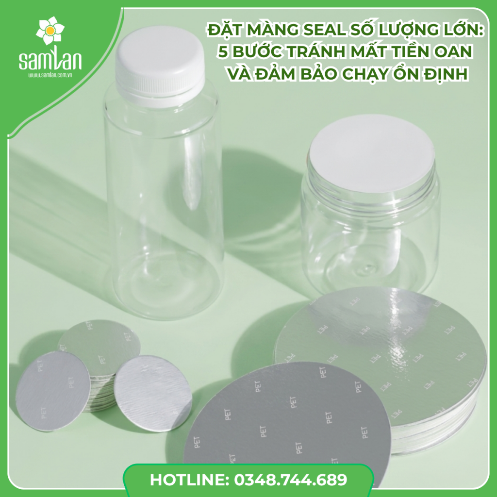 Đặt màng seal số lượng lớn: 5 bước tránh mất tiền oan và đảm bảo chạy ổn định